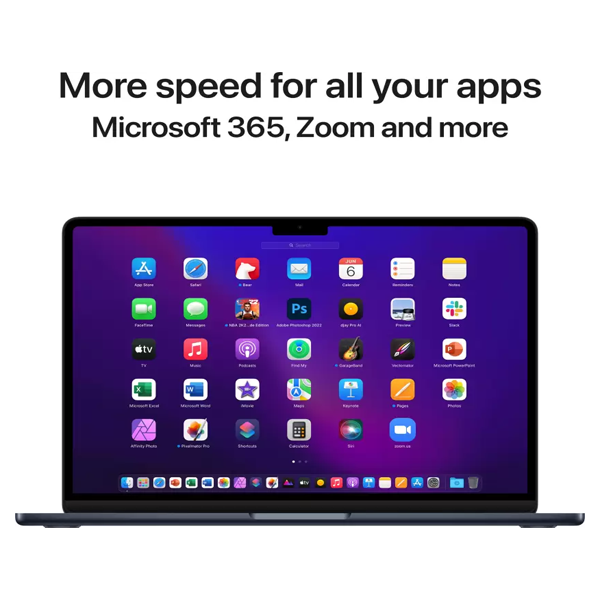 Buy Apple MacBook AIR Apple M2 (8 GB/SSD/256 GB SSD/Mac OS Monterey) MLY33HN/A  (13.6 Inch, Midnight, 1.24 Kg) Laptop- Vasanth and Co  